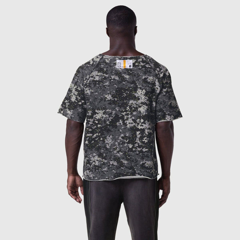 1114. Vintage Raw Hem Pump Cover - Pixel Camo