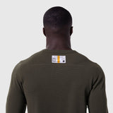 1112. Waffle Knit Longsleeve - Olive