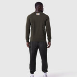 1112. Waffle Knit Longsleeve - Olive