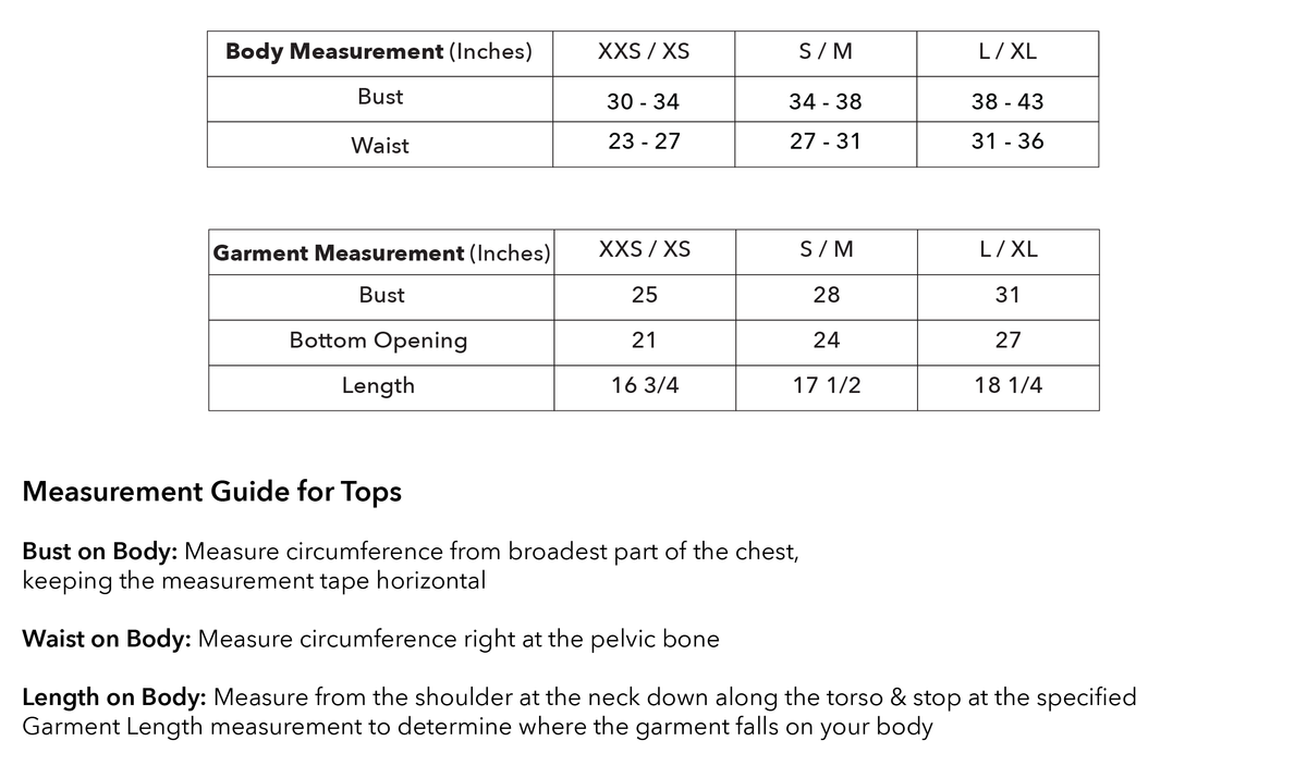 Size guide