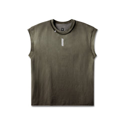 1115. Tech Essential™ Cap Shoulder Cutoff - Olive Sun Fade
