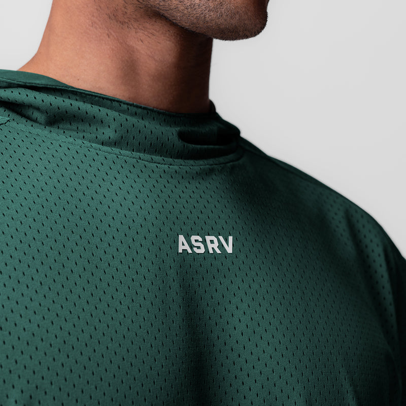 0983. Reversible 2-in-1 Cutoff Hoodie - Forest Green