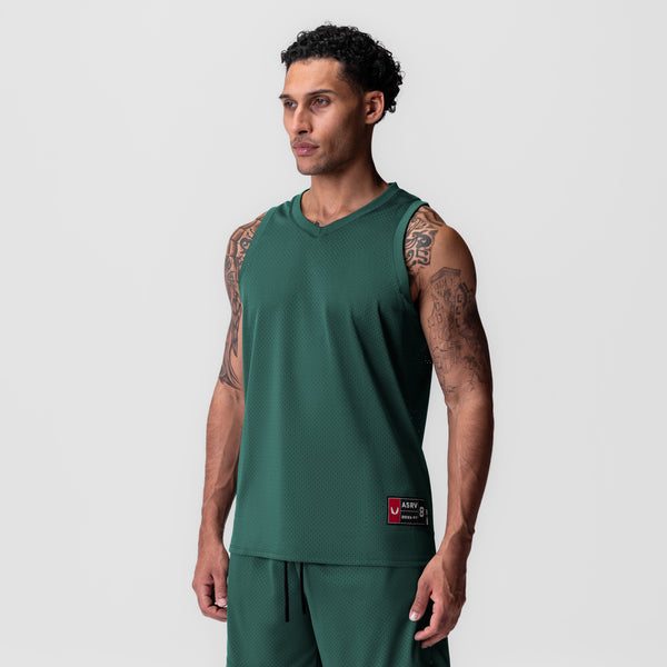 0990. Ion-Mesh Basketball Jersey - Forest Green