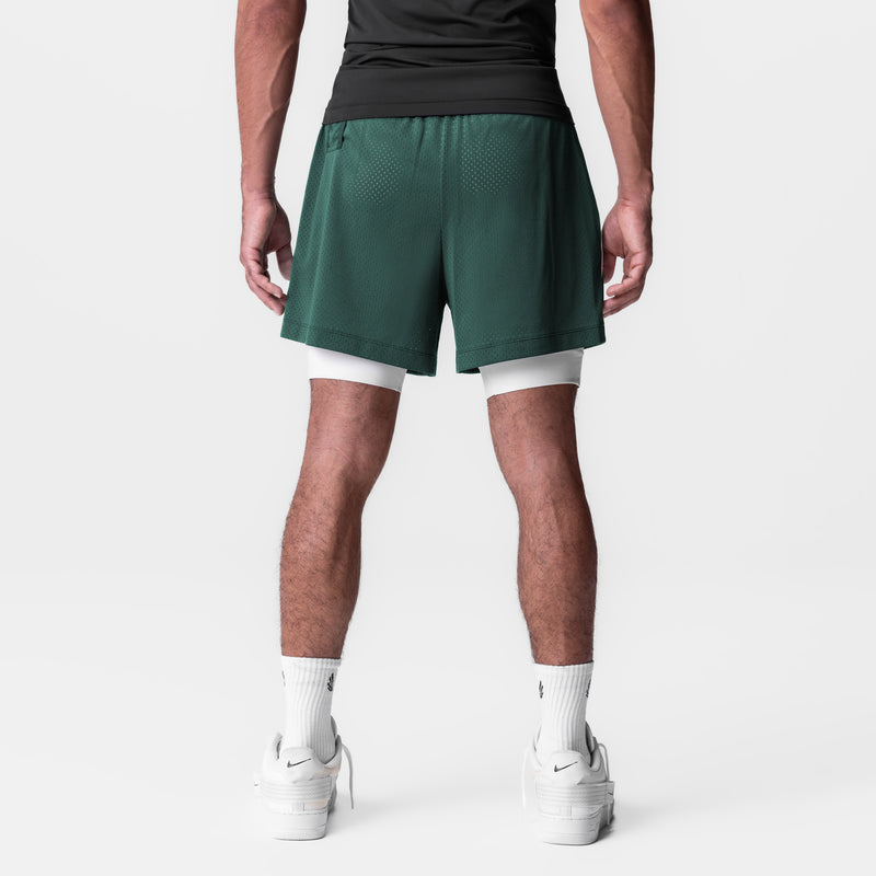 0991. Ion-Mesh 5" Liner Short - Forest Green