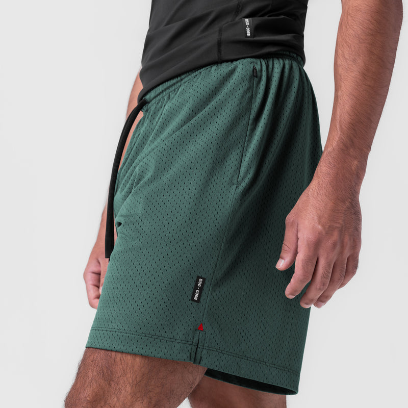 0988. Reversible 2-in-1 Short - Forest Green