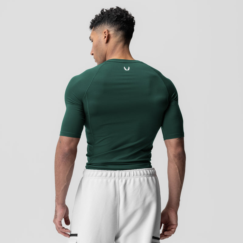 1027. WarpFlexx-Lite™ Half-Sleeve Baselayer - Forest Green