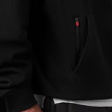0874. Tech-Terry™ Zip Pocket Hoodie  -  Black "TD"