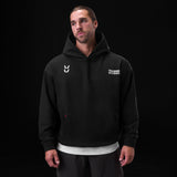 0874. Tech-Terry™ Zip Pocket Hoodie  -  Black "TD"