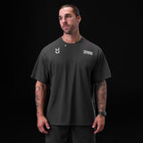 0797. Tech Essential™ Relaxed Tee  -  Space Grey "TD"