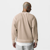 0861. Tech Essential™ Distressed Crewneck - Faded Chai