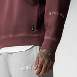 0861. Tech Essential™ Distressed Crewneck - Faded Crimson