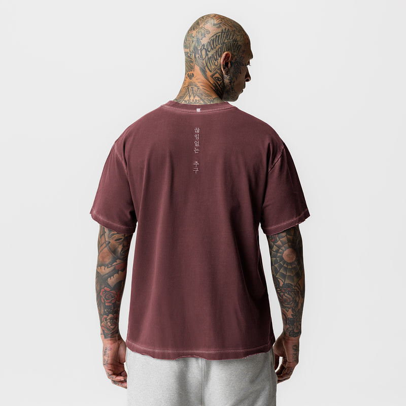 0797. Tech Essential™ Relaxed Tee - Faded Crimson