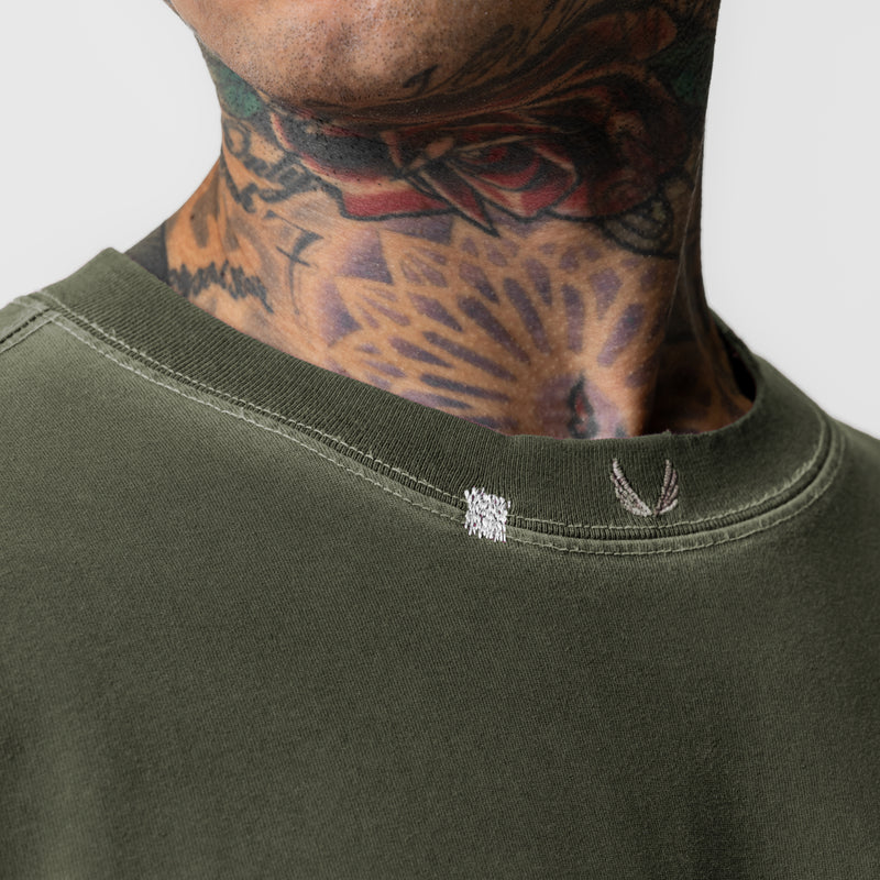 0797. Tech Essential™ Relaxed Tee - Faded Olive