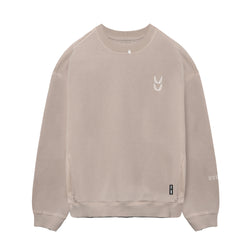 0861. Tech Essential™ Distressed Crewneck - Faded Chai