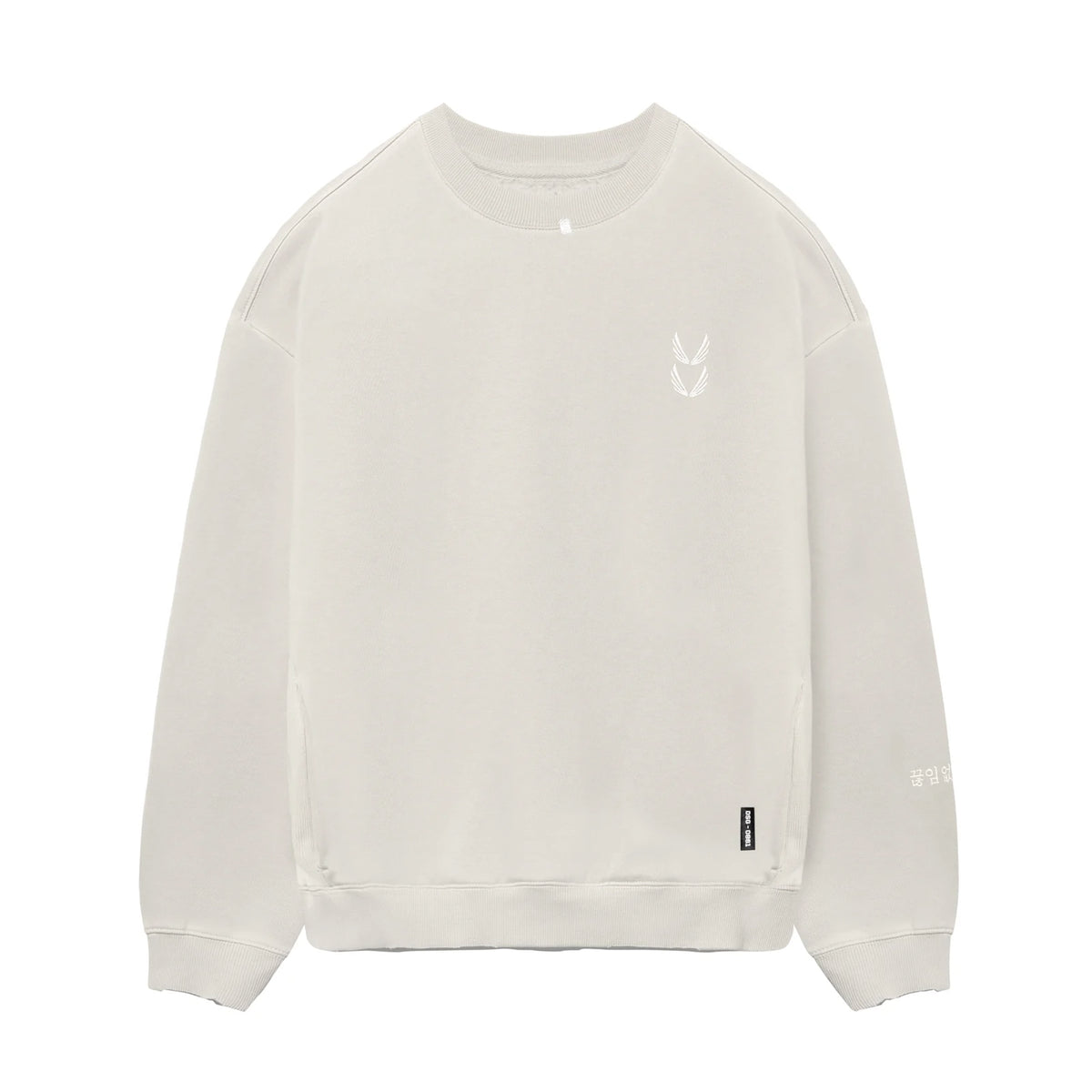 0861. Tech Essential™ Distressed Crewneck - Faded Stone – ASRV
