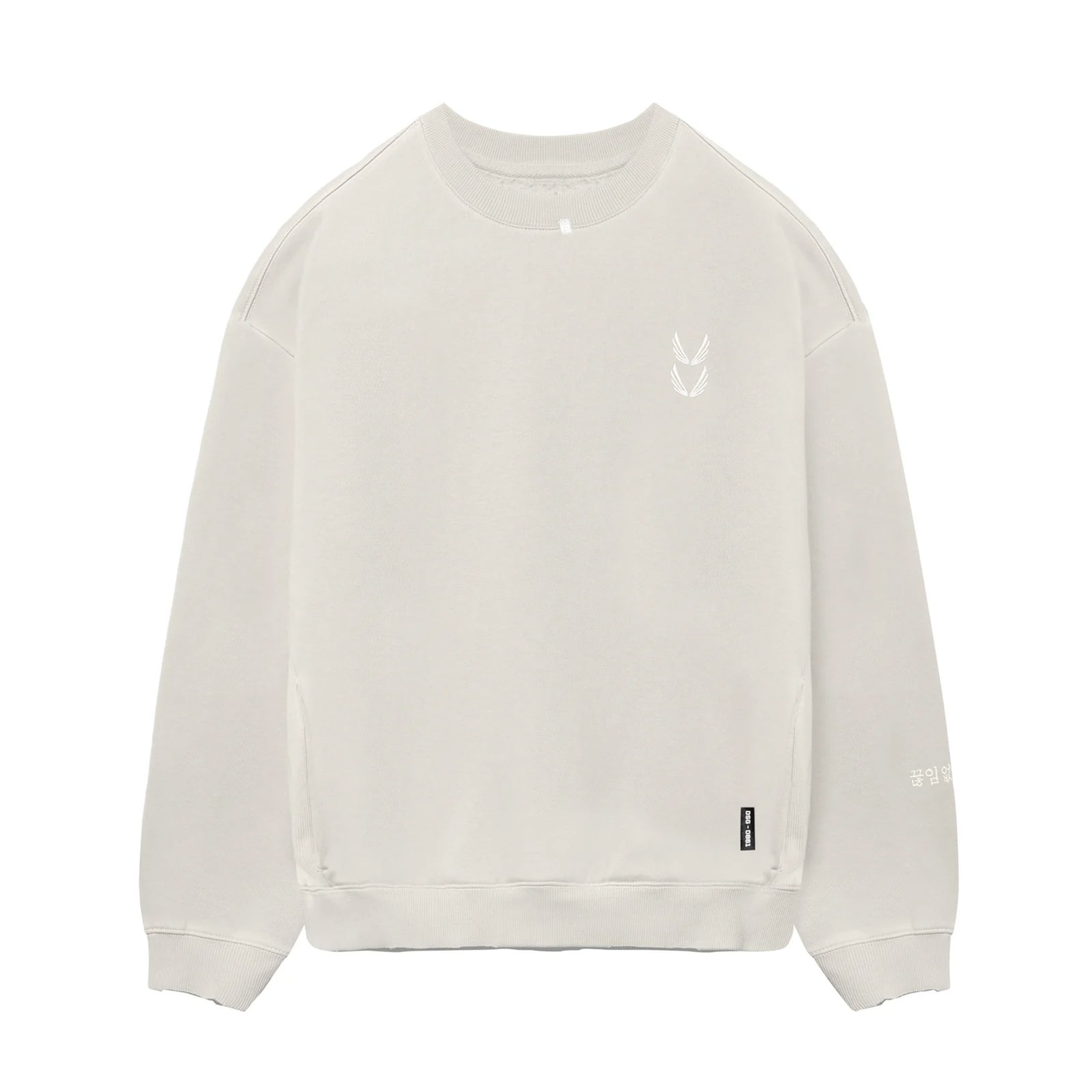 0861. Tech Essential™ Distressed Crewneck - Faded Stone – ASRV