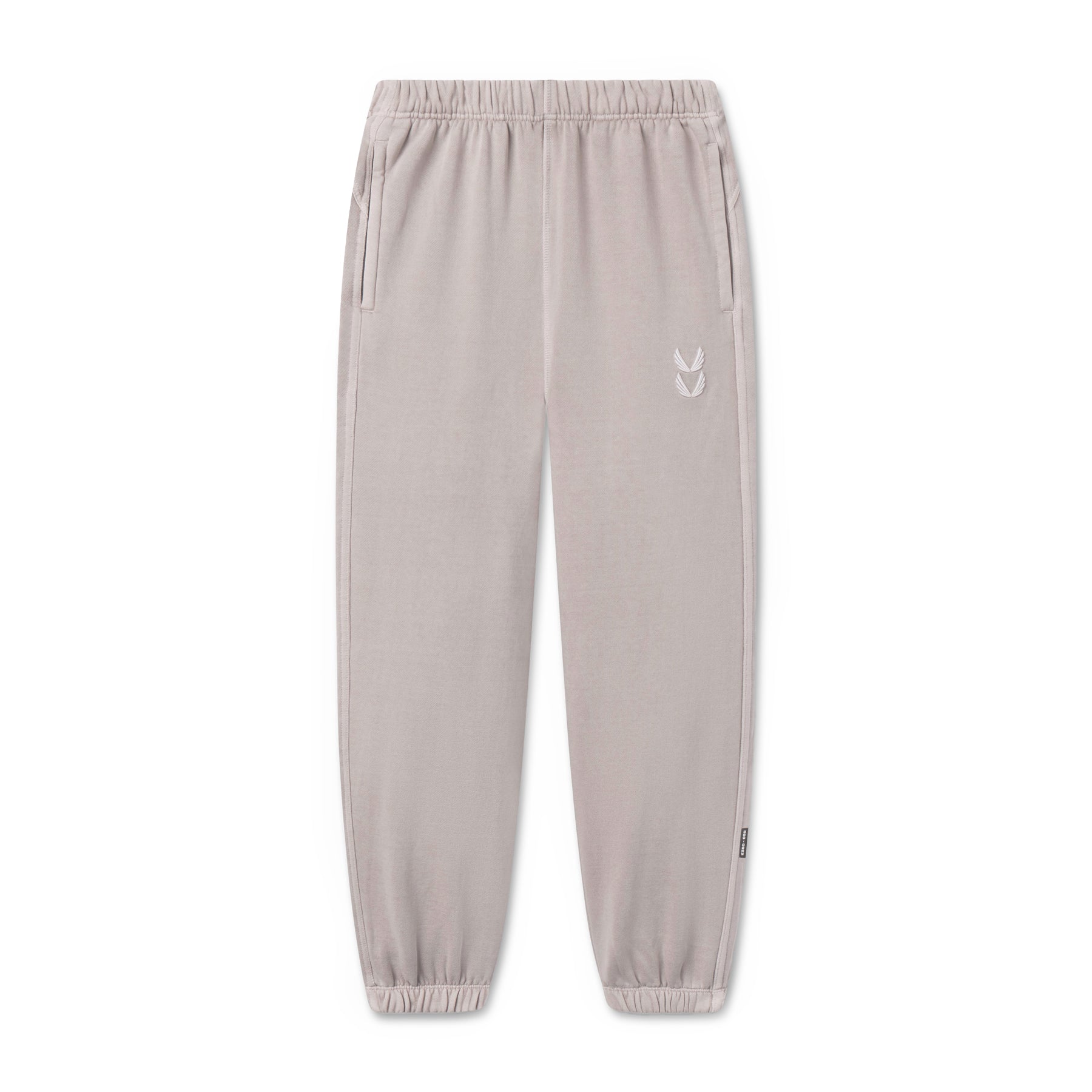 flatlay Tech Essential Sweats joggers in faded chai, front view
