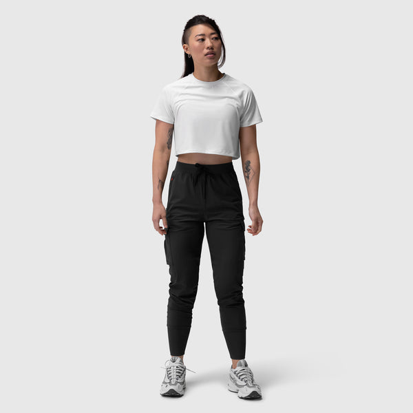 W032. Tetra-Lite® Cargo High Rib Jogger - Black