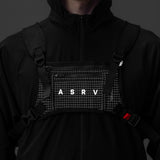 0711. Cordura® Lightweight Chest Pack - Black "Grid"