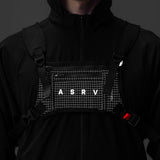 0711. Cordura® Lightweight Chest Pack - Black "Grid"