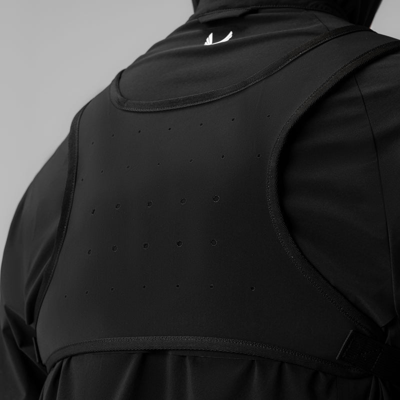 0711. Cordura® Lightweight Chest Pack - Black "Grid"