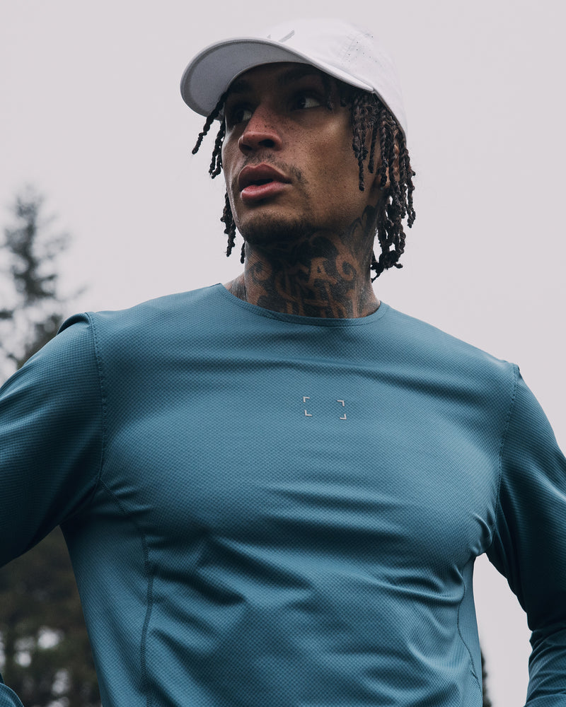 0907. AeroSilver® Training Long Sleeve - Slate Grey "Space Bracket"