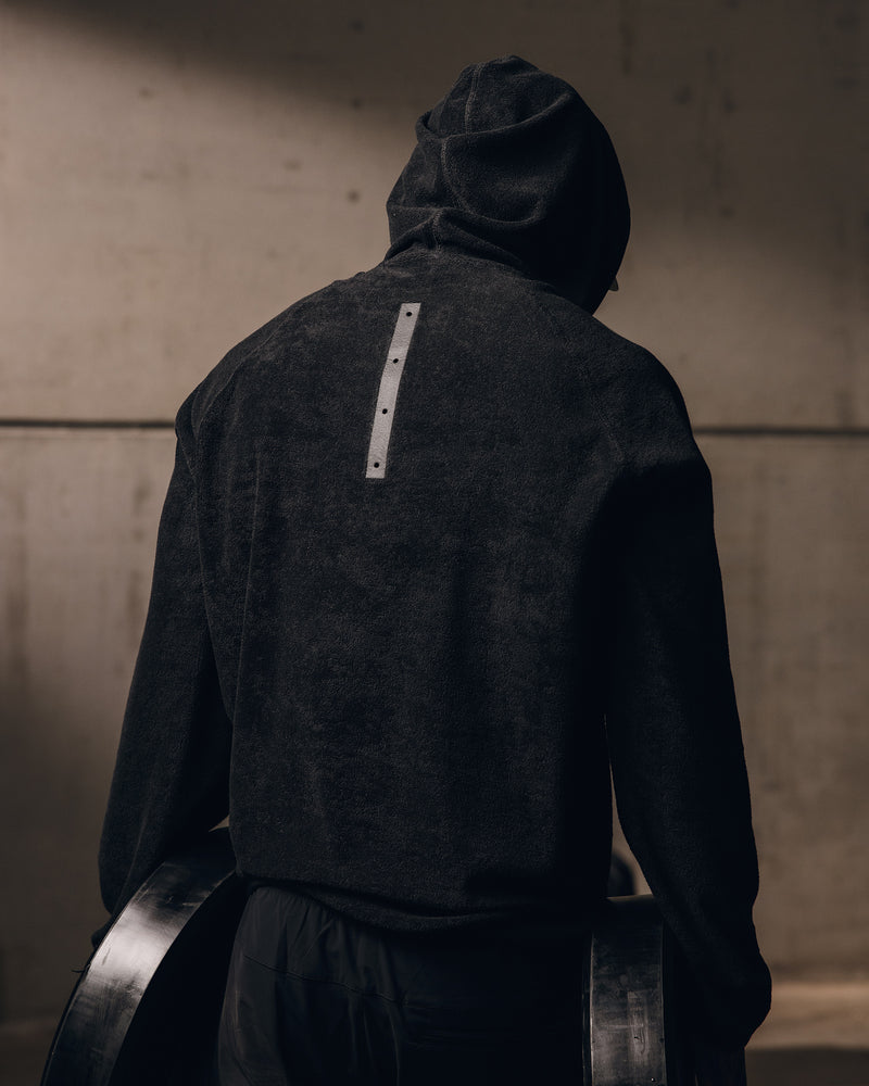 1054. Towel Terry Reversible Hoodie - Storm