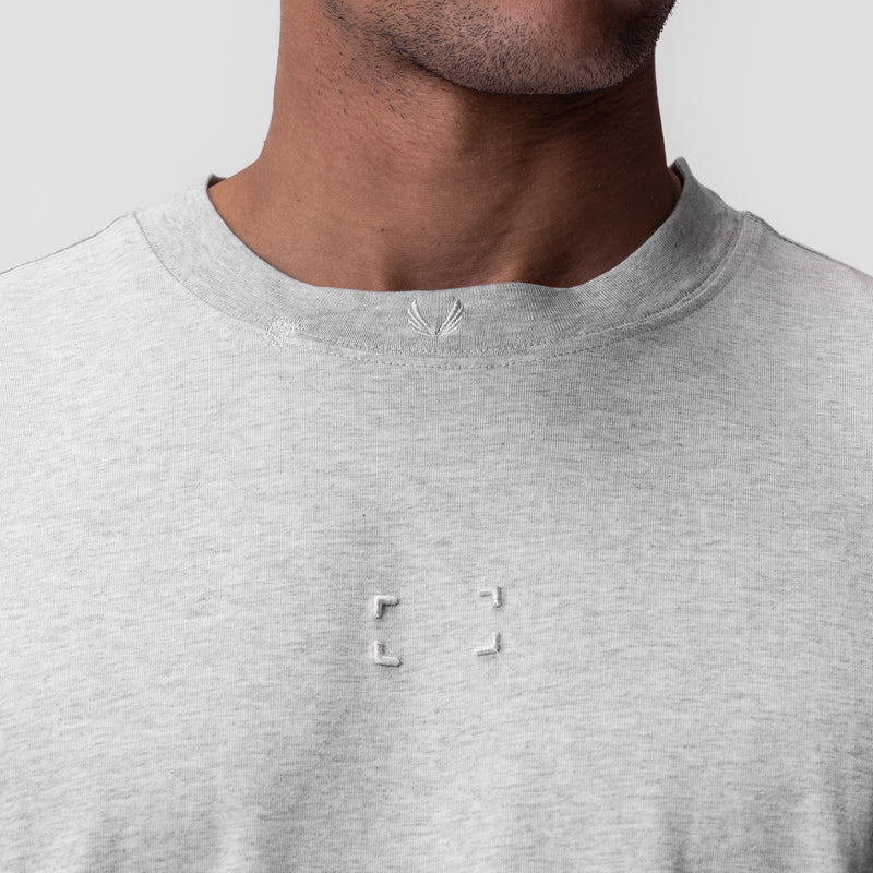 0797. Tech Essential™ Relaxed Tee - Heather Grey
