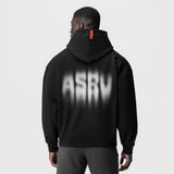 0874. Tech-Terry™ Zip Pocket Hoodie - Black "Motion Blur"