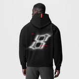 0874. Tech-Terry™ Zip Pocket Hoodie - Black "Infinite Mindset"