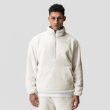 1006. Sherpa Recovery 1/2 Zip - Ivory Cream/Black