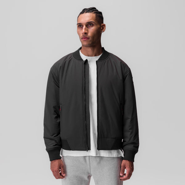 0858. Ripstop Insulated Bomber Jacket - Space Grey