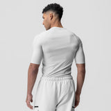 1027. WarpFlexx-Lite™ Half-Sleeve Baselayer - Light Grey