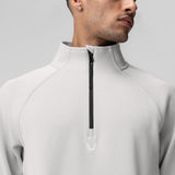 1021. Dri-Core™ Quarter Zip - Light Grey