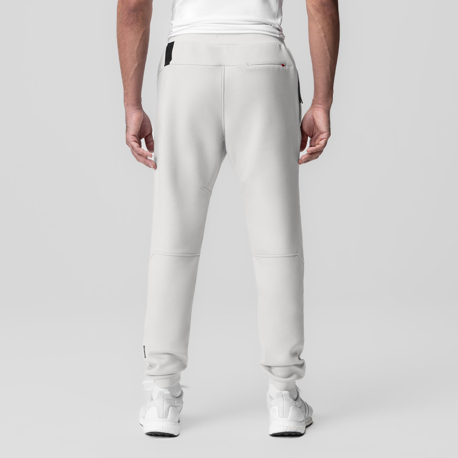 Dri-Core Training Jogger in light grey, back view on model
