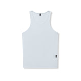 0986. Creora® Tech Ribbed Tank - Ice Blue