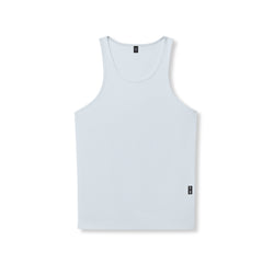 0986. Creora® Tech Ribbed Tank - Ice Blue