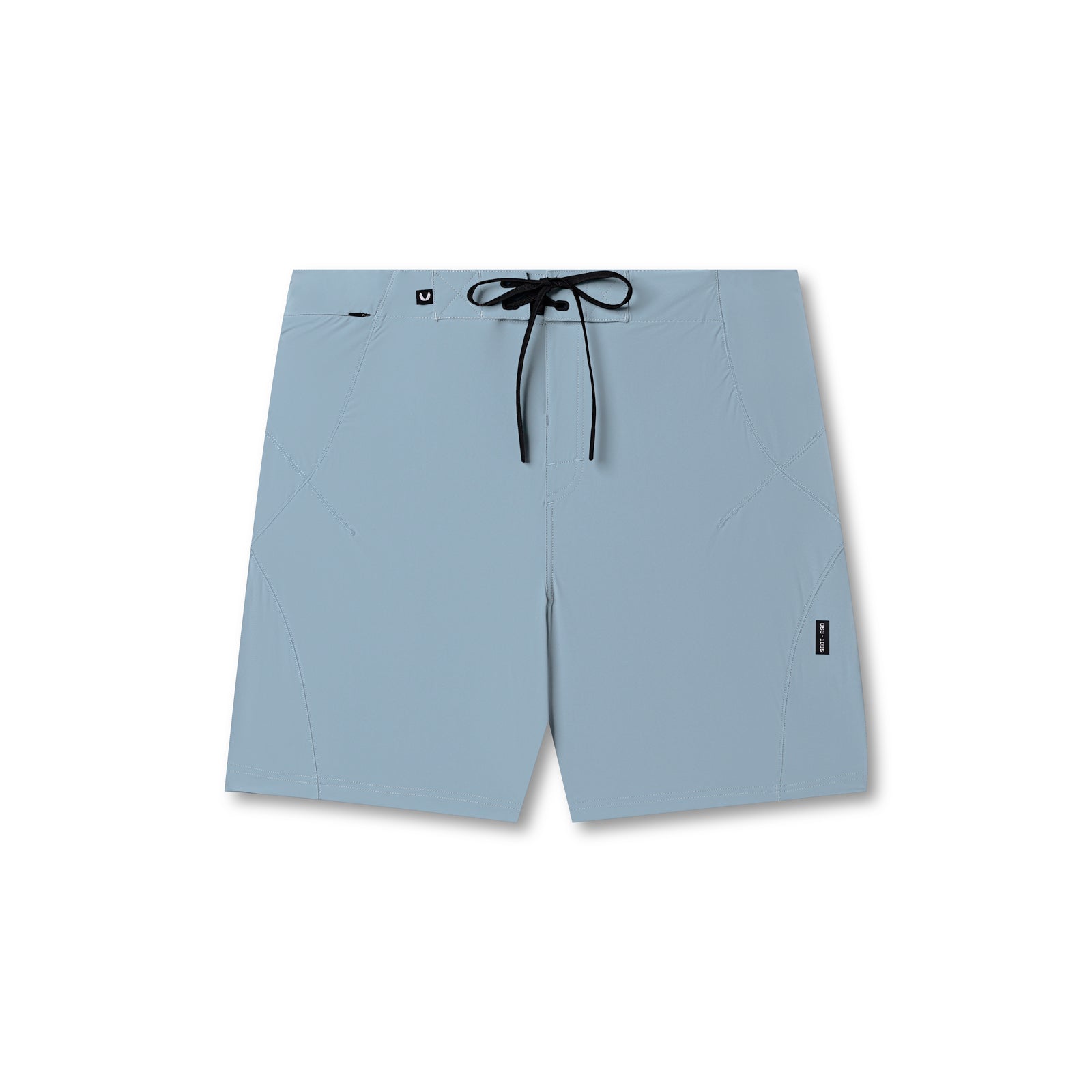flatlay Revolutional Board Short in light sky blue, front view
