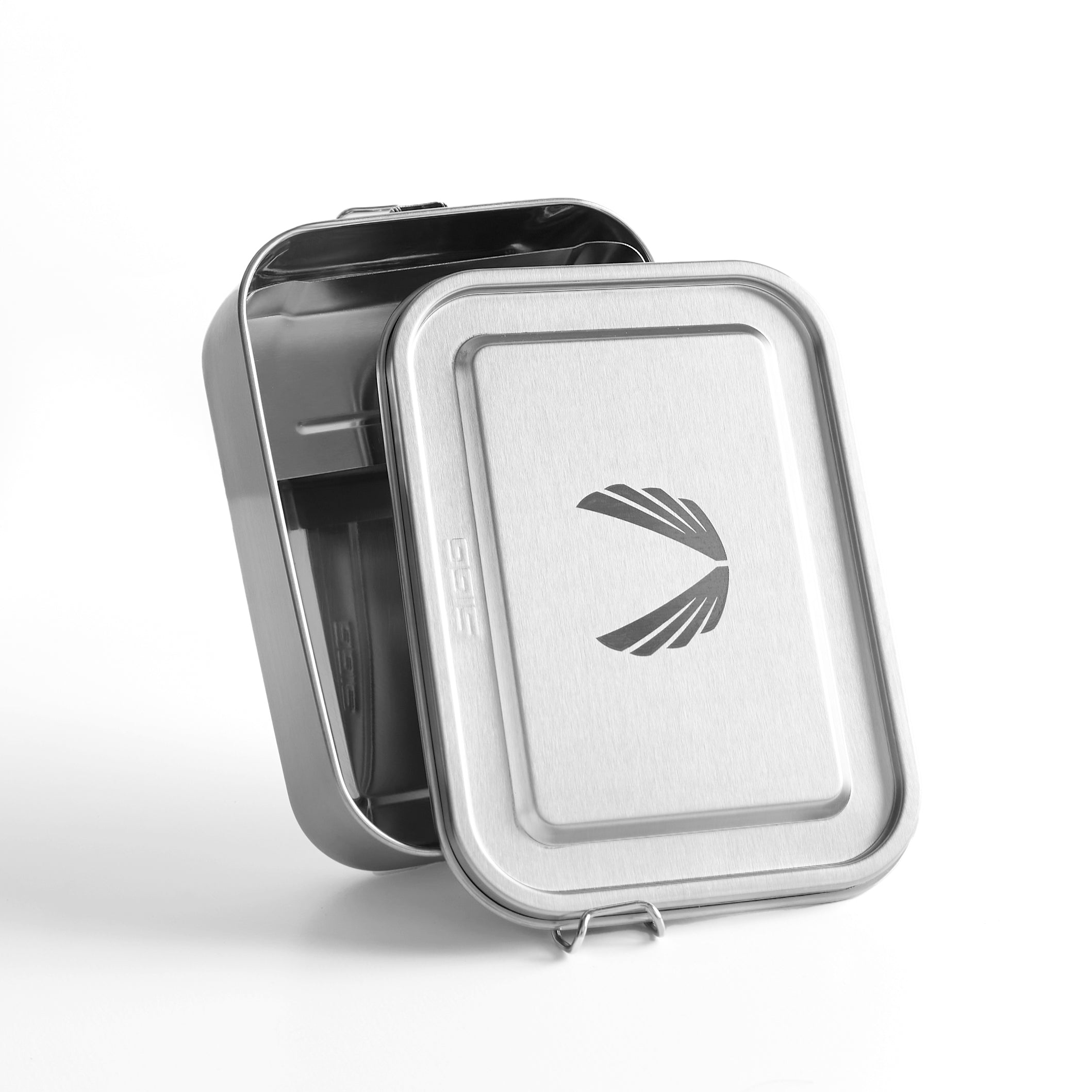 ASRV x SIGG Gemstone Box stainless steel container, open and closed views