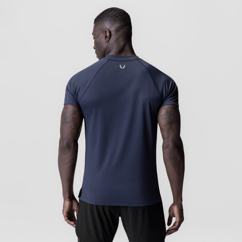 0839. 3D-Lite® 2.0 Lycra®  Fitted Tee - Navy "OTWR"