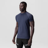 0839. 3D-Lite® 2.0 Lycra®  Fitted Tee - Navy "OTWR"