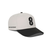 New Era® 9Forty® A-Frame Hat - Stone/Black "8" Two Tone