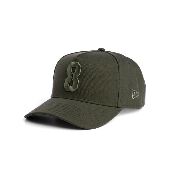 New Era® 9Forty® A-Frame Hat	- Faded Olive "8"