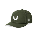 New Era 59Fifty Low Profile Hat - Olive Green/White “Wings”