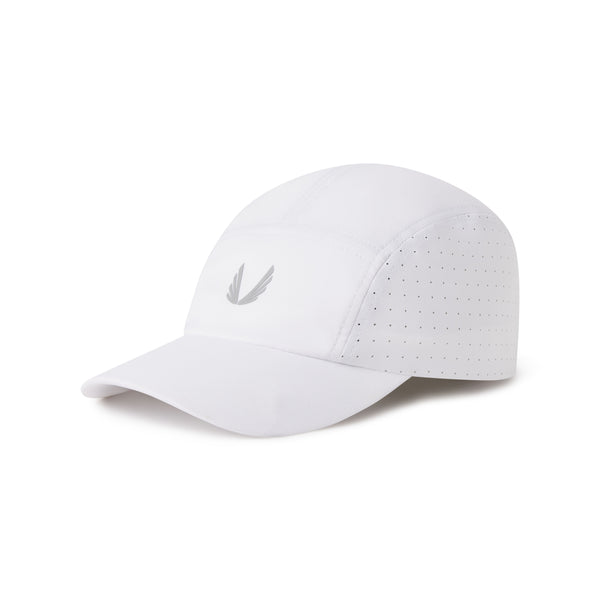 0813. Tetra-Lite® Vented Hat - White/Silver "Wings"