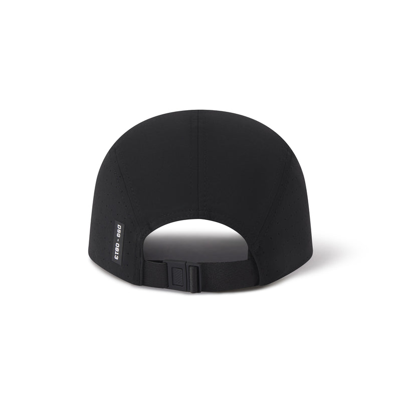 0813. Tetra-Lite™ Vented Hat - Black/White "Wings"