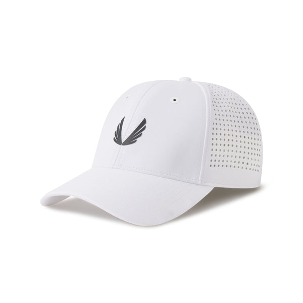 0818. Tetra-Lite® Sport Cap - White/Black "Wings"