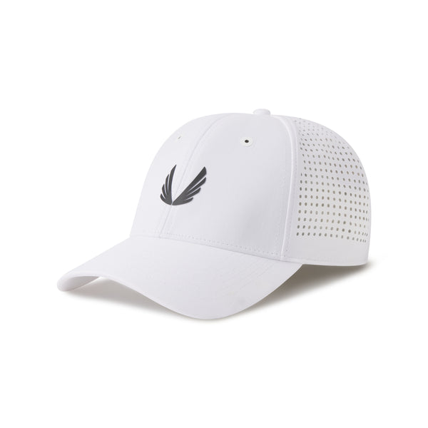 ASRV リフレクティブ トレーニング ランニング キャップ cap run　白 PRFSPCP-0818-WHT-BLK-WINGS-