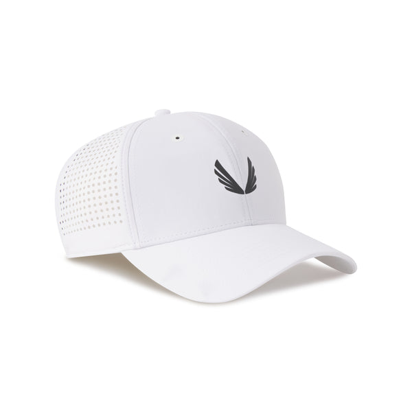 0818. Tetra-Lite® Sport Cap - White/Black "Wings"