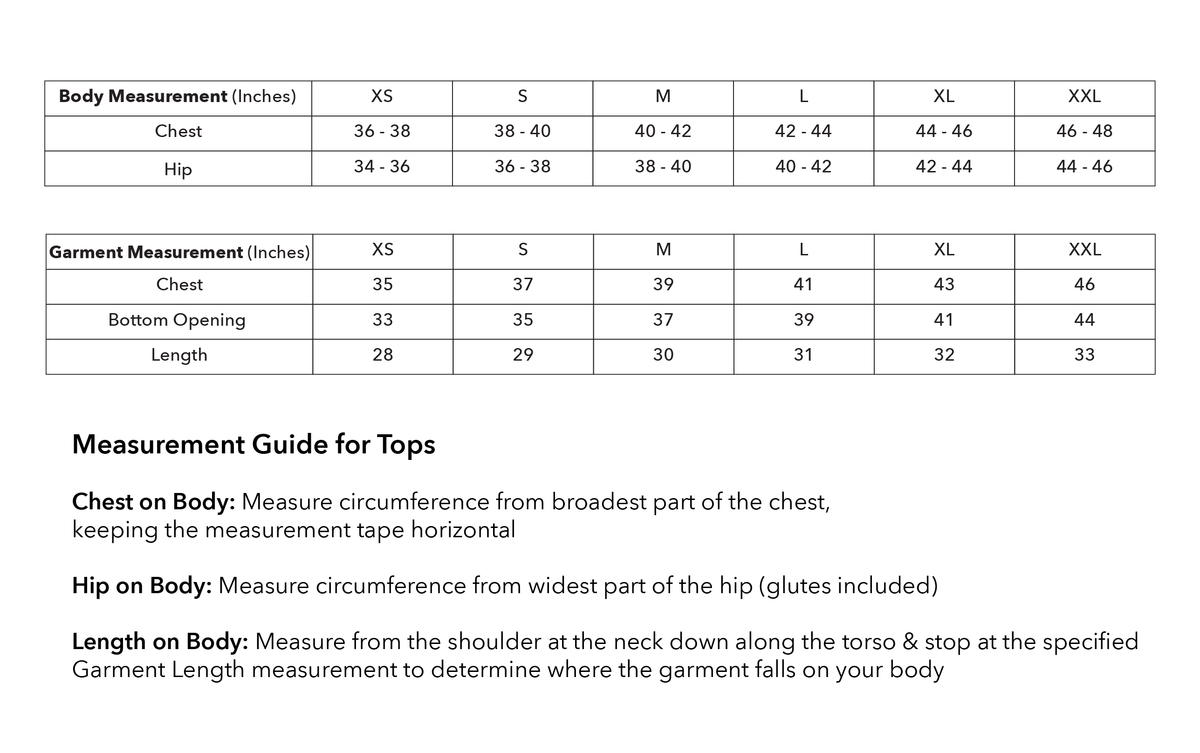 Size guide